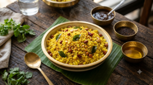 1 kg pulihora ingredients mixed into tamarind rice with peanuts and curry leaves