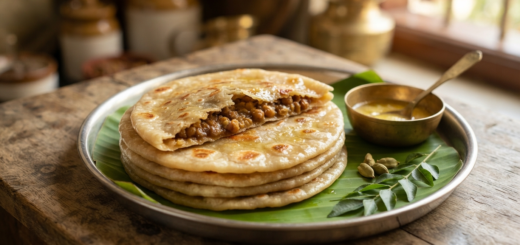 Bobbatlu Recipe with Maida featuring soft and delicious traditional Indian sweet flatbreads filled with a rich jaggery and lentil mixture.