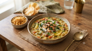 MTR Bisibele Bhath Paste recipe with rice, dal and vegetables