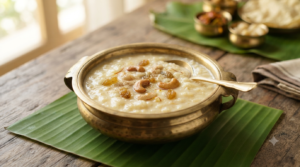 Paal Payasam Recipe Milkmaid with rice, milk and roasted cashews