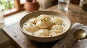 Paal poli recipe with chiroti rava pooris soaked in sweet cardamom milk