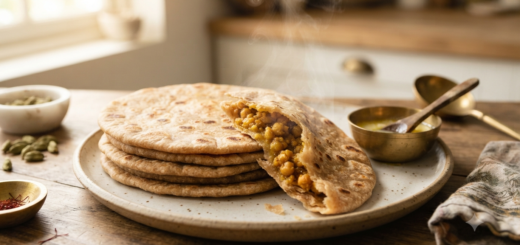 Poli recipe with wheat flour filled with chana dal and jaggery