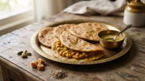 Puran Poli Recipe Jaggery with soft chana dal filling and ghee