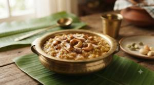 Sakkarai Pongal Brahmin Recipe with jaggery and ghee