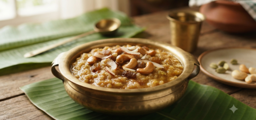 Sakkarai Pongal Brahmin Recipe with jaggery and ghee