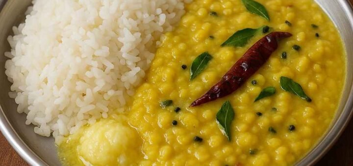 Andhra Mudda Pappu Recipe - Traditional Dal Served with Rice and Ghee