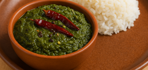 Palak Pachadi Recipe Brahmin Style - Traditional Andhra Spinach Chutney