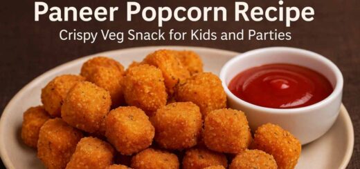 Paneer Popcorn Recipe – Crispy Veg Snack for Kids and Parties