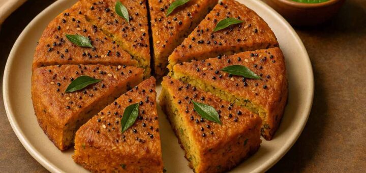 Gujarati Handvo Recipe | Crispy & Spongy Savory Lentil Cake