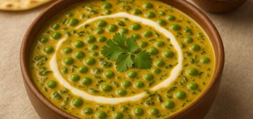 Methi Malai Mutter Recipe – Creamy Fenugreek and Green Peas Curry | Bhimascook