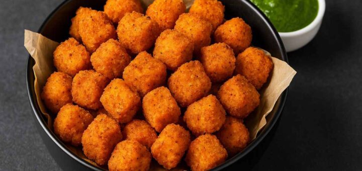 Crispy Air Fryer Paneer Popcorn Recipe