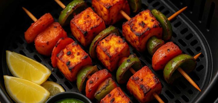 Air Fryer Paneer Tikka Recipe | Healthy Restaurant-Style Paneer Tikka