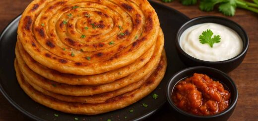 Masala Lachha Paratha Recipe | Flaky Layered Paratha for Breakfast