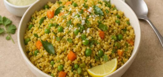 Healthy Millet Upma Recipe – Indian Vegetarian Breakfast with Vegetables