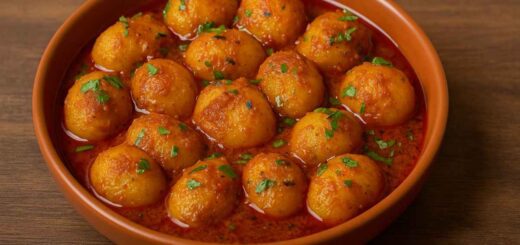 Kathiyawadi Lasaniya Bataka Recipe – Spicy Gujarati Garlic Potato Curry