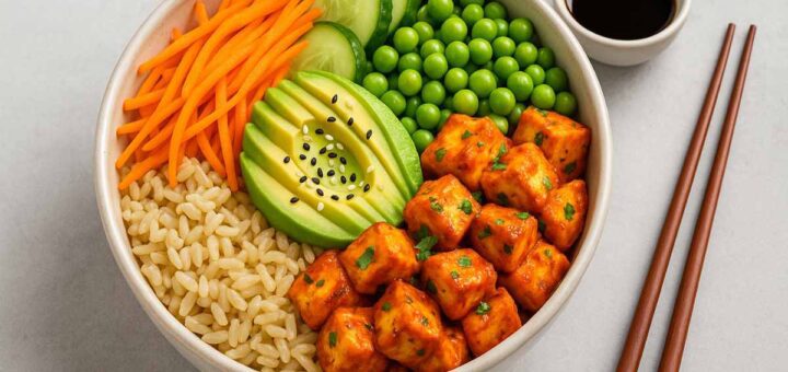 Fusion Paneer & Pea Poké Bowl – Trendy Indian Vegetarian Recipe