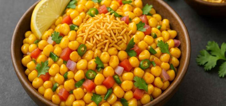 masala corn chaat recipe step by step