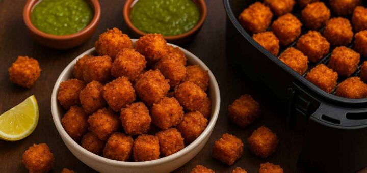 Air fryer paneer popcorn recipe crispy vegetarian snack