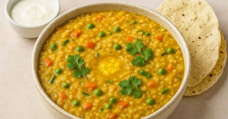 Masala Oats Khichdi Recipe | Healthy Indian Dinner (One-Pot)