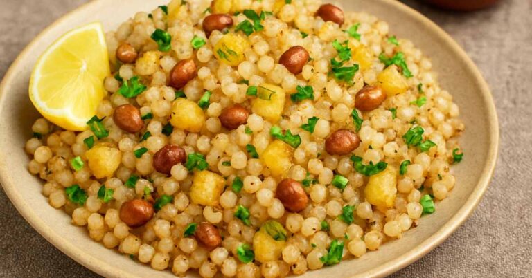 Masala Sabudana Khichdi Recipe | Soft, Non-Sticky, Vrat-Friendly