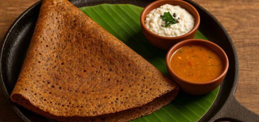 Ragi Dosa Recipe – Crispy Finger Millet Dosa on Cast Iron Tawa