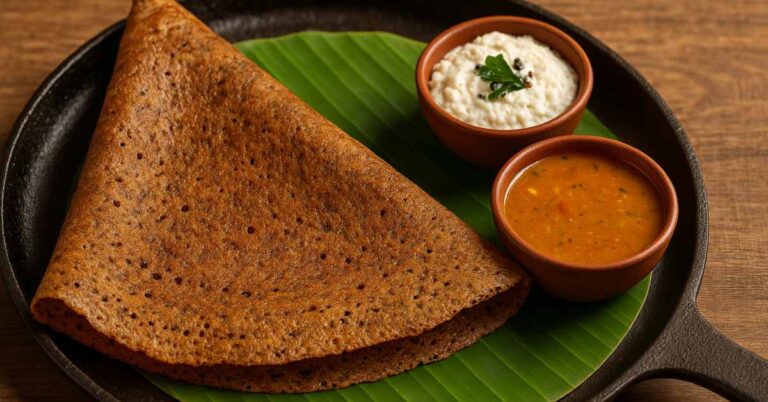 Ragi Dosa Recipe | Crispy & Healthy Finger Millet Dosa (Instant + Fermented)