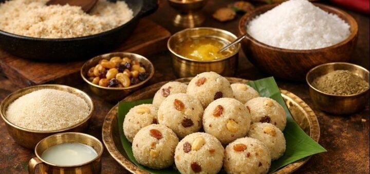 Rava Laddu Ingredients Step With Easy Homemade Preparation