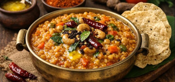 Bisi Bele Bath Recipe 2026 delicious bowl with garnish