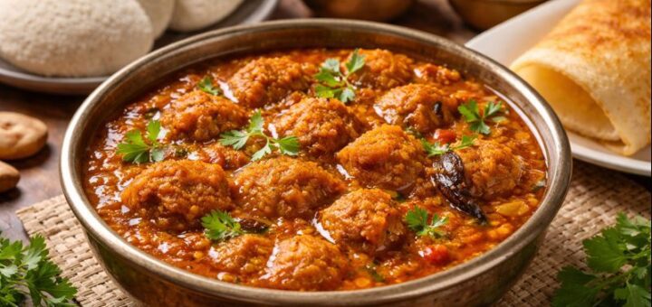 Hotel Style Vada Curry - Featured Image