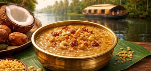 Parippu Payasam Coconut Milk dessert in Kerala travel context
