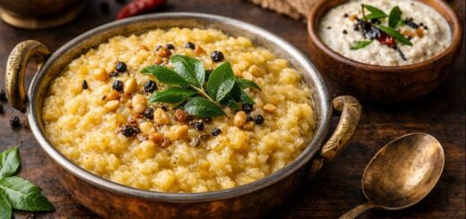 Pongal Recipe Toor Dal served with chutney