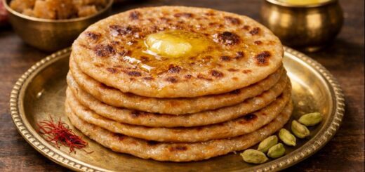 Puran Poli Gujarati Recipe with Jaggery Hotel Style Dish