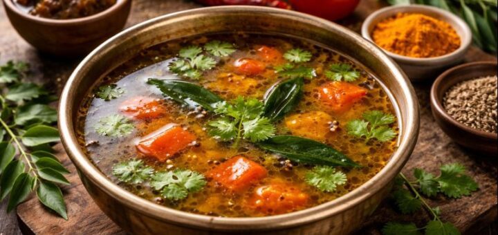 Rasam Recipe Without Garlic delicious South Indian soup
