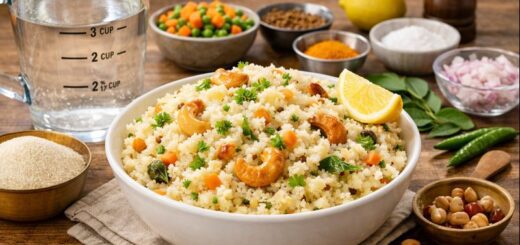 Rava Upma Recipe Water ratio explained with delicious upma