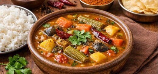 Sambar Recipe Readymade Sambar served with rice