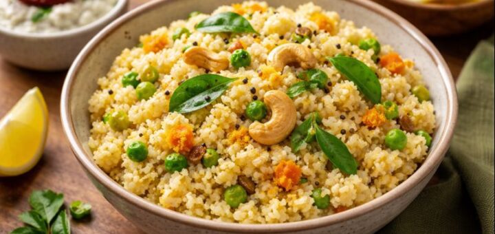Upma Recipe Without Onion savory semolina breakfast