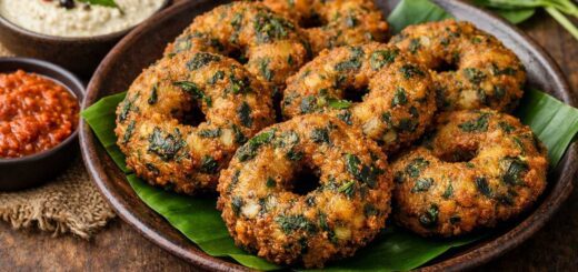 Keerai Vadai Recipe Urad crispy spinach urad dal snack