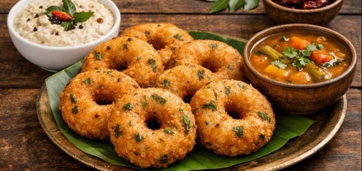 Medu Vada Recipe Rice crispy golden vadas with chutney