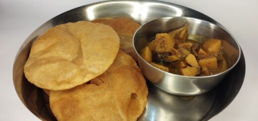 Poori Recipe Without Baking Powder puffed Indian bread with curry