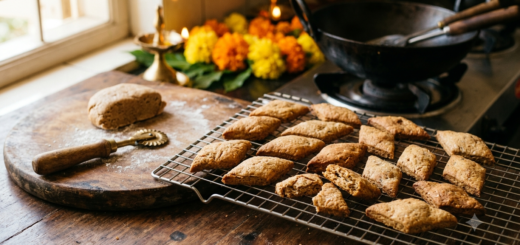 Whole wheat shankarpali illustrated crispy sweet diamond cuts for Diwali